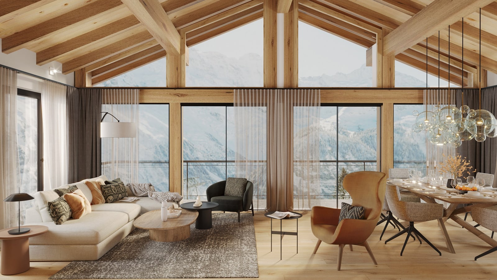 Chalet Vesta B luxueux 4,5 pièces skis aux pieds – Lauchernalp