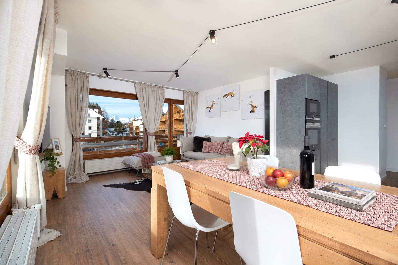 Appartement de 5 pces à louer à la semaine au centre de Crans-Montana